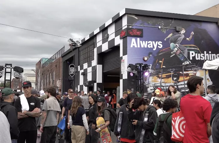 Screenshot of Vans Block Party attendees