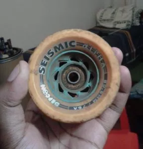 Seismic 80mm Alphas on a Longboard Deck