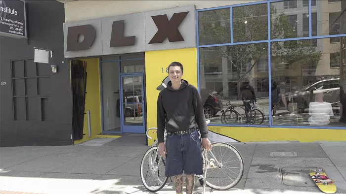 Shop Talk at DLX Skate Shop in San Francisco featuring a group of skateboarders