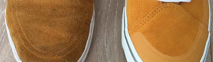 skate shoe with stitches vs without