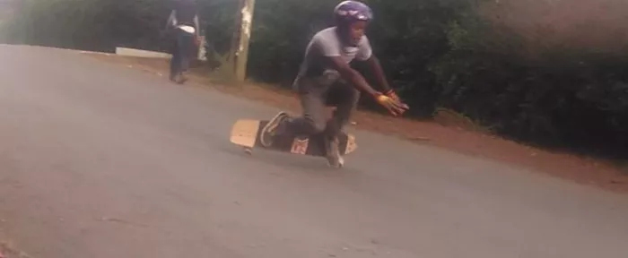 skateboarder doing a trick