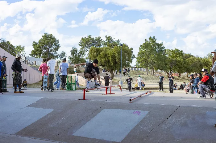 Skaters at the Wedge during Slow Impact