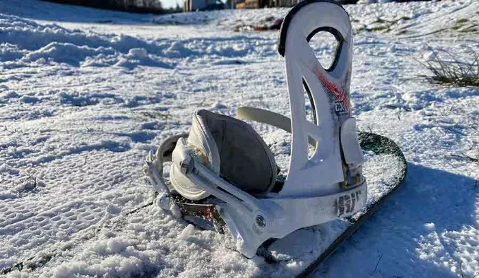 snowboard in the snow