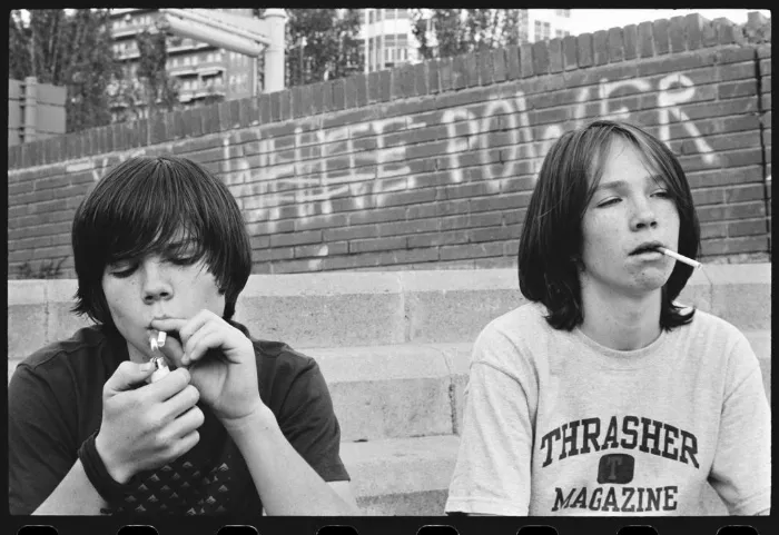 Spanky and Herman smoking