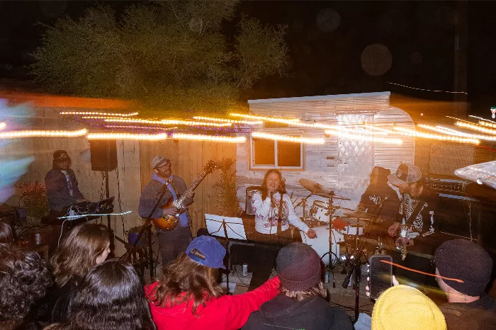 Spoken word readings at Ryan Lay's house during Slow Impact