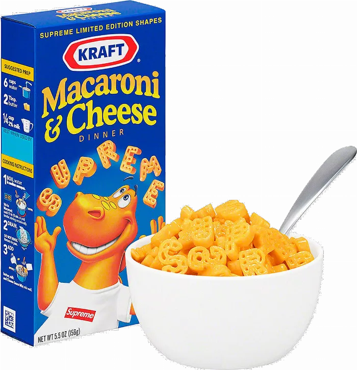 Supreme x Kraft Mac N Cheese