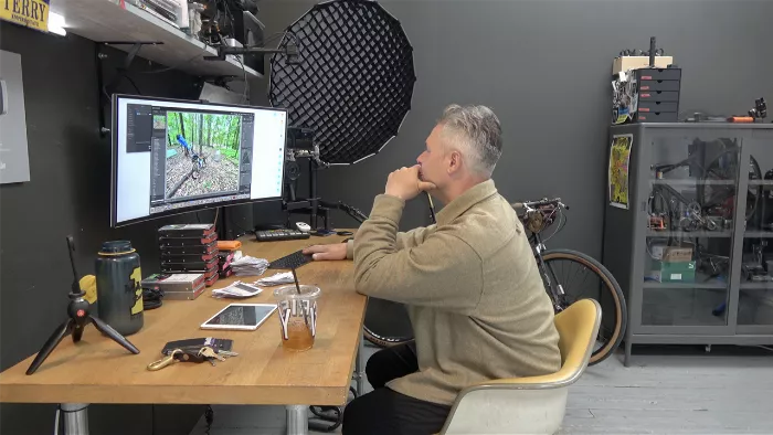 Terry Barentsen in his studio