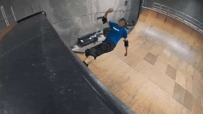 Tony Hawk doing a trick