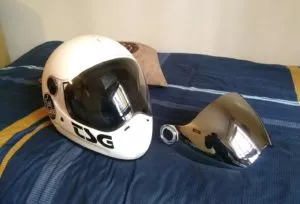 TSG pass helmet and visor